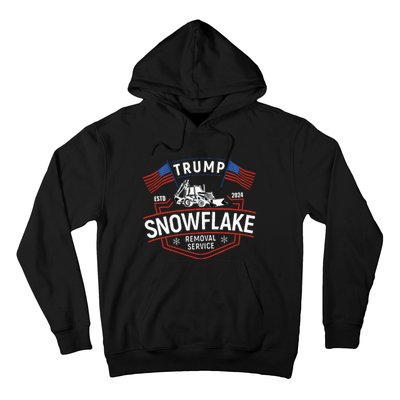 TrumpS Snowflake Removal Service Funny Trump 2024 Hoodie