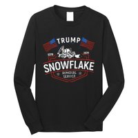 TrumpS Snowflake Removal Service Funny Trump 2024 Long Sleeve Shirt