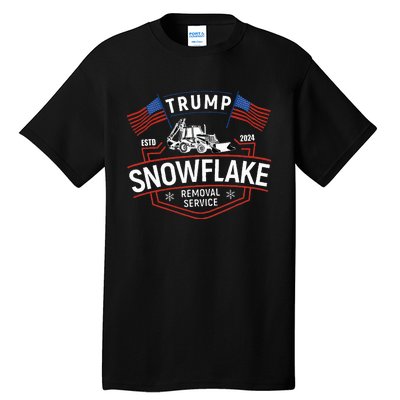 TrumpS Snowflake Removal Service Funny Trump 2024 Tall T-Shirt