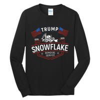 TrumpS Snowflake Removal Service Funny Trump 2024 Tall Long Sleeve T-Shirt