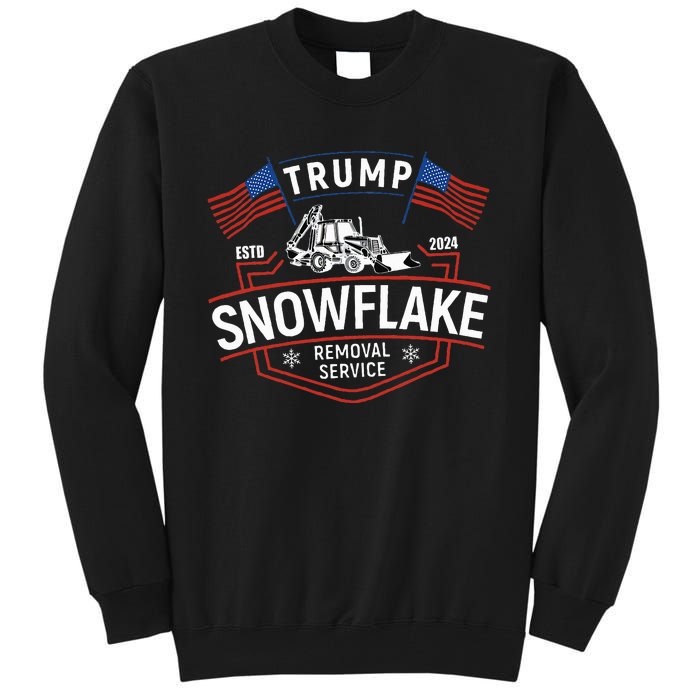 TrumpS Snowflake Removal Service Funny Trump 2024 Tall Sweatshirt