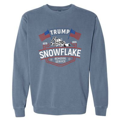 TrumpS Snowflake Removal Service Funny Trump 2024 Garment-Dyed Sweatshirt