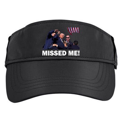 Trump Shot Rally Assassination Missed Me! Adult Drive Performance Visor