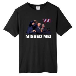 Trump Shot Rally Assassination Missed Me! Tall Fusion ChromaSoft Performance T-Shirt