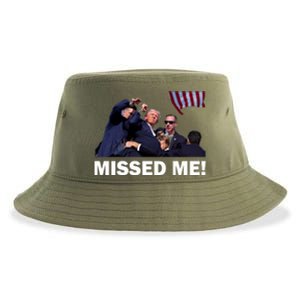 Trump Shot Rally Assassination Missed Me! Sustainable Bucket Hat