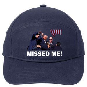 Trump Shot Rally Assassination Missed Me! 7-Panel Snapback Hat