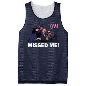 Trump Shot Rally Assassination Missed Me! Mesh Reversible Basketball Jersey Tank