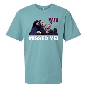 Trump Shot Rally Assassination Missed Me! Sueded Cloud Jersey T-Shirt