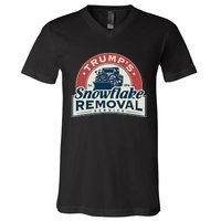 TrumpS Snowflake Removal Service Funny Trump 2024 V-Neck T-Shirt