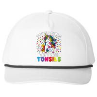 Tonsil Surgery Recovery Gift Unicorn Tonsil Removal Snapback Five-Panel Rope Hat