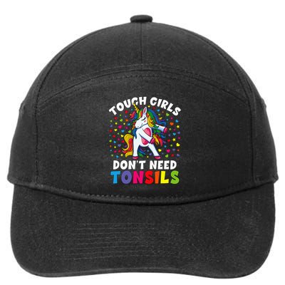 Tonsil Surgery Recovery Gift Unicorn Tonsil Removal 7-Panel Snapback Hat