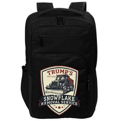 Trump Snowflake Removal Service Certification Program Funny Impact Tech Backpack