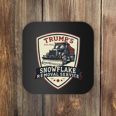 Trump Snowflake Removal Service Certification Program Funny Coaster