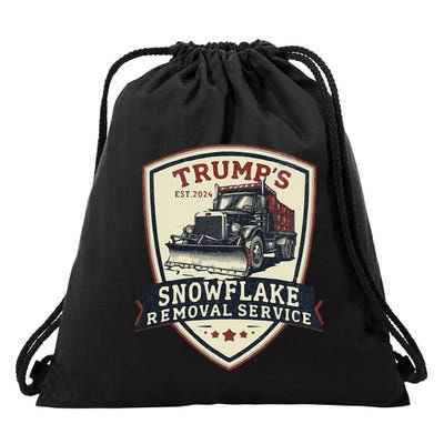 Trump Snowflake Removal Service Certification Program Funny Drawstring Bag