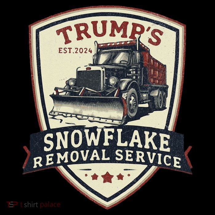 Trump Snowflake Removal Service Certification Program Funny Flat Bill Trucker Hat