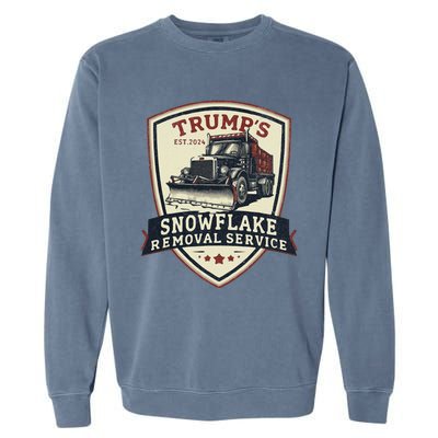 Trump Snowflake Removal Service Certification Program Funny Garment-Dyed Sweatshirt