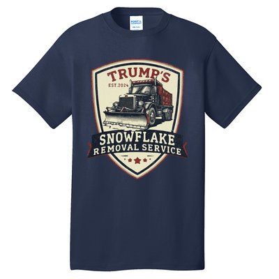 Trump Snowflake Removal Service Certification Program Funny Tall T-Shirt