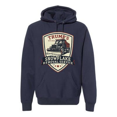 Trump Snowflake Removal Service Certification Program Funny Premium Hoodie