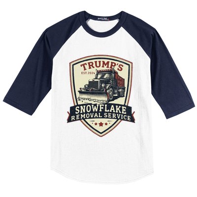 Trump Snowflake Removal Service Certification Program Funny Baseball Sleeve Shirt