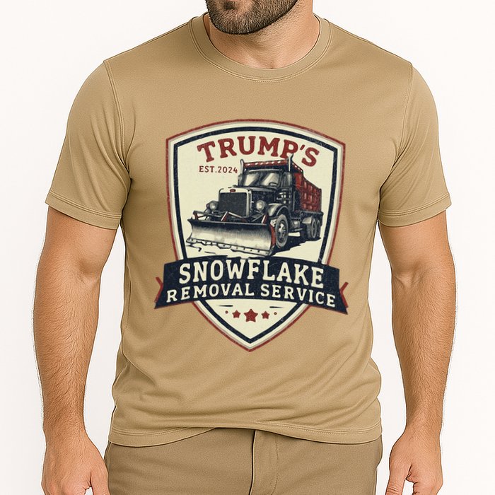 Trump Snowflake Removal Service Certification Program Funny Cooling Performance Crew T-Shirt
