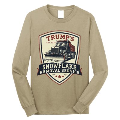 Trump Snowflake Removal Service Certification Program Funny Long Sleeve Shirt