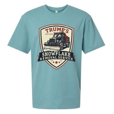 Trump Snowflake Removal Service Certification Program Funny Sueded Cloud Jersey T-Shirt