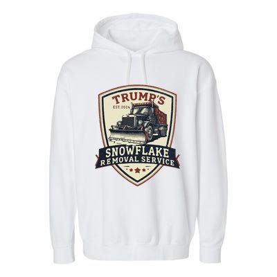 Trump Snowflake Removal Service Certification Program Funny Garment-Dyed Fleece Hoodie