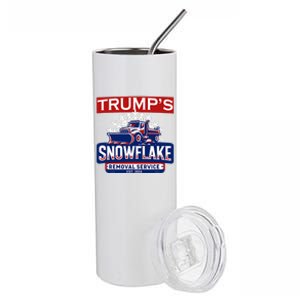 TrumpS Snowflake Removal Service Christmas Stainless Steel Tumbler