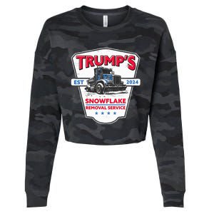 TrumpS Snowflake Removal Service Cropped Pullover Crew