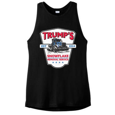 TrumpS Snowflake Removal Service Ladies PosiCharge Tri-Blend Wicking Tank