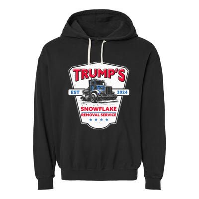 TrumpS Snowflake Removal Service Garment-Dyed Fleece Hoodie