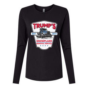 TrumpS Snowflake Removal Service Womens Cotton Relaxed Long Sleeve T-Shirt