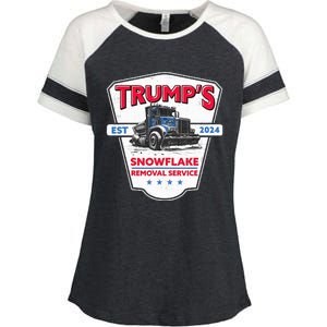 TrumpS Snowflake Removal Service Enza Ladies Jersey Colorblock Tee