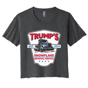 TrumpS Snowflake Removal Service Women's Crop Top Tee