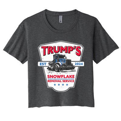 TrumpS Snowflake Removal Service Women's Crop Top Tee