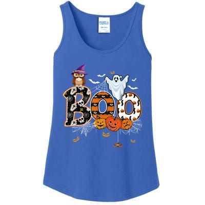 Teacher Squad Retro Halloween Boo 2 Funny Gift Ladies Essential Tank