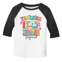 Teacher Summer Recharge Required Funny Teacher Toddler Fine Jersey T-Shirt