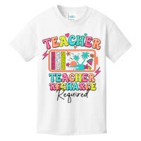 Teacher Summer Recharge Required Funny Teacher Kids T-Shirt