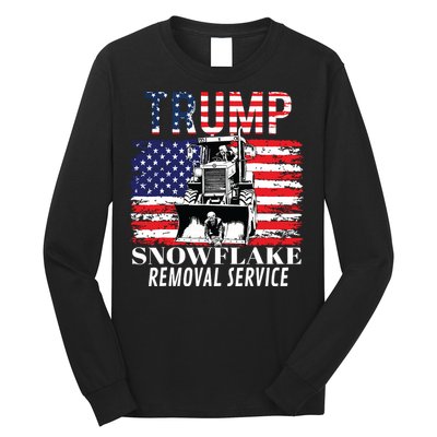 Trump Snowflake Removal Service Funny Donald Trump 2024 Long Sleeve Shirt