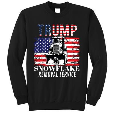 Trump Snowflake Removal Service Funny Donald Trump 2024 Sweatshirt