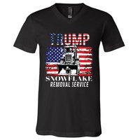 Trump Snowflake Removal Service Funny Donald Trump 2024 V-Neck T-Shirt