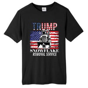 Trump Snowflake Removal Service Funny Donald Trump 2024 Tall Fusion ChromaSoft Performance T-Shirt