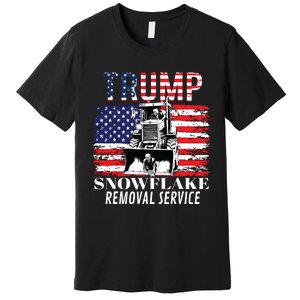 Trump Snowflake Removal Service Funny Donald Trump 2024 Premium T-Shirt