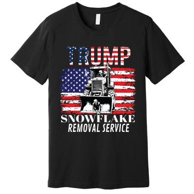 Trump Snowflake Removal Service Funny Donald Trump 2024 Premium T-Shirt