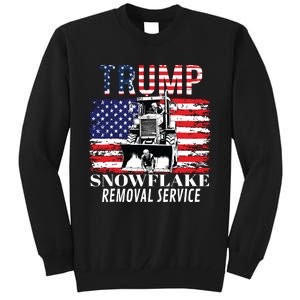 Trump Snowflake Removal Service Funny Donald Trump 2024 Tall Sweatshirt