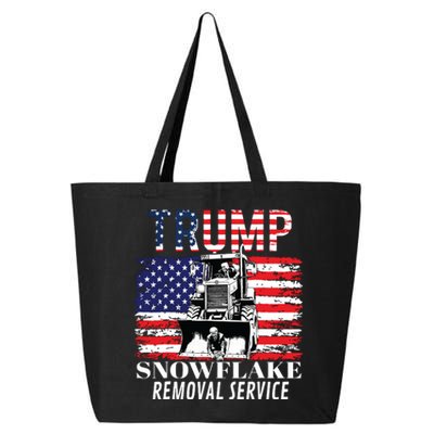 Trump Snowflake Removal Service Funny Donald Trump 2024 25L Jumbo Tote