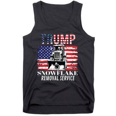 Trump Snowflake Removal Service Funny Donald Trump 2024 Tank Top