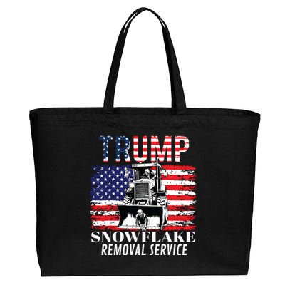 Trump Snowflake Removal Service Funny Donald Trump 2024 Cotton Canvas Jumbo Tote