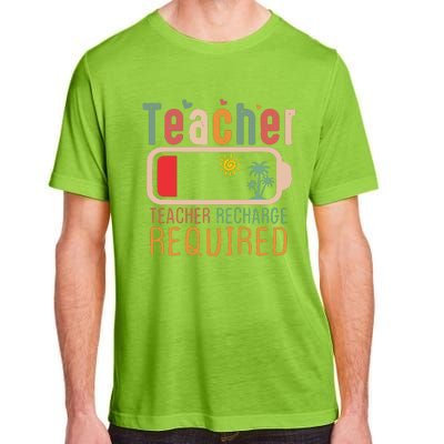 Teacher Summer Recharge Required Adult ChromaSoft Performance T-Shirt