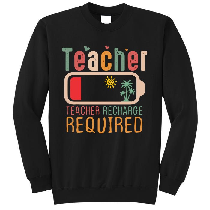 Teacher Summer Recharge Required Sweatshirt